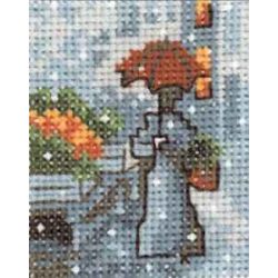 Borduurpakket vrouw Permin 14-6366