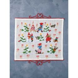 Borduurpakket adventskalender elfenkinderen PERMIN 34-2231