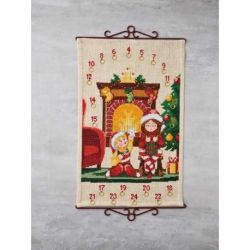 Borduurpakket adventskalender open haard PERMIN 34-2232