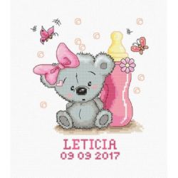 Borduurpakket geboortetegel Leticia- Luca-S b1147