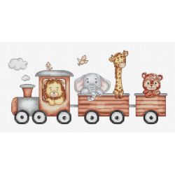 Borduurpakket Train Journey Luca-S-b1190