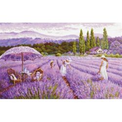 Borduurpakket Lavender field Luca-S-bu5008