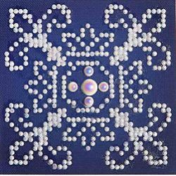 Diamond Dotz White on Blue-Needleart World dd01-003