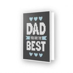 Diamond painting-Diamond Dotz Greeting Card Best Dad-Needleart World-ddg-013