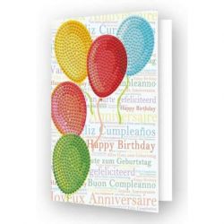 Diamond painting-Diamond Dotz Greeting Card Balloons on High Needleart World-ddg-033