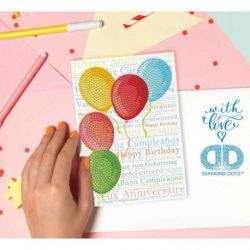 Diamond painting-Diamond Dotz Greeting Card Balloons on High Needleart World-ddg-033