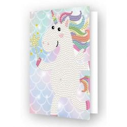 Diamond painting-Diamond Dotz Greeting Card Unicorn Wish Needleart World-ddg-034