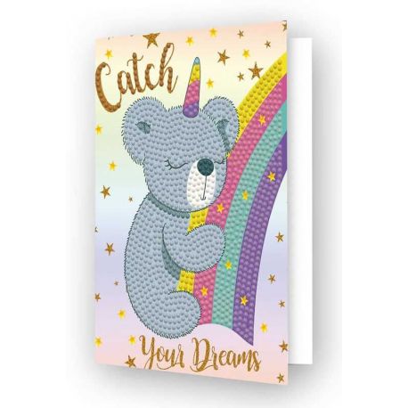 Diamond painting-Diamond Dotz Greeting Card Catch your Dreams Needleart World-ddg-035