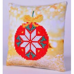 Diamond Dotz Red Bauble Pillow-Needleart World ddp02-021