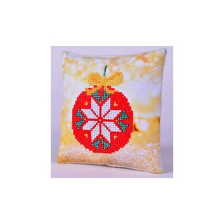 Diamond Dotz Red Bauble Pillow-Needleart World ddp02-021