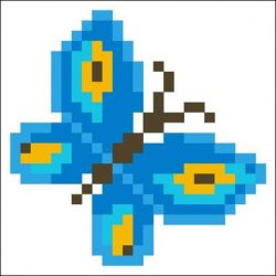 Diamond painting-Diamond Dotz Butterfly Sparkle DD Kit with Frame-Needleart World-dds-002f