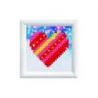Diamond painting-Diamond Dotz Patchwork Heart DD Kit with Frame-Needleart World-dds-007f