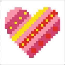 Diamond painting-Diamond Dotz Patchwork Heart DD Kit with Frame-Needleart World-dds-007f