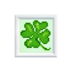 Diamond painting-Diamond Dotz Lucky Leaves DD Kit with Frame-Needleart World-dds-011f