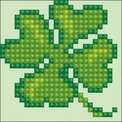 Diamond painting-Diamond Dotz Lucky Leaves DD Kit with Frame-Needleart World-dds-011f