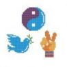 Diamond painting-Diamond Dotz Dotzies 3 Stickers Multi Pack-Peace-Needleart World-dtz12-007