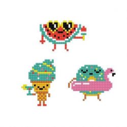 Diamond painting-Diamond Dotz Dotzies 3 Stickers Multi Pack-Lick-Needleart World-dtz12-016