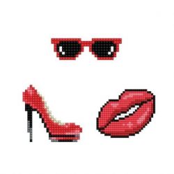 Diamond painting-Diamond Dotz Dotzies 3 Stickers Multi Pack-Kiss-Needleart World-dtz12-021