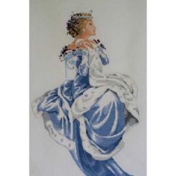 Borduurpatroon met speciale materialen Winter Queen Mirabilia Designs-013s