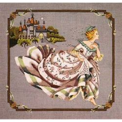 Borduurpatroon met speciale materialen Cinderella Mirabilia Designs-069s