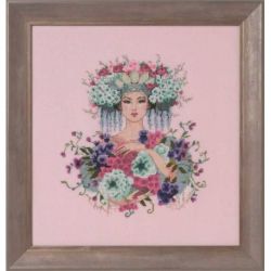 Borduurpatroon met speciale materialen Botanical Garden Mirabilia Designs-177s