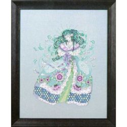 Borduurpatroon met speciale materialen The Snow Maiden Mirabilia Designs-179s
