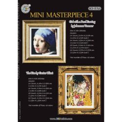 Borduurpatroon Mini Masterpiece 4 - Vermeer en Klimt Soda Stitch-fa04