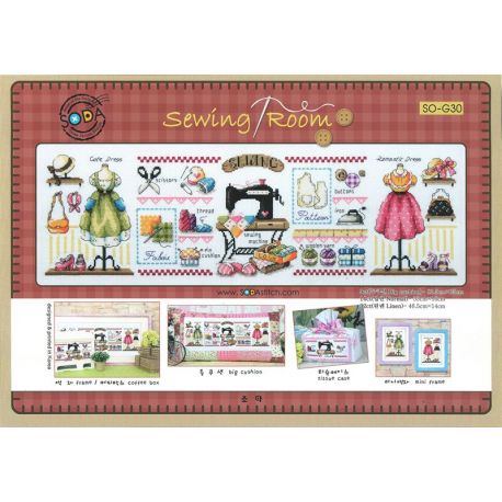 Borduurpatroon Sewing Room Soda Stitch-g030
