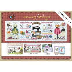 Borduurpakket Sewing Room (Aida) tsck-so g030a