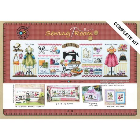 Borduurpakket Sewing Room (Evenweave) tsck-so g030e