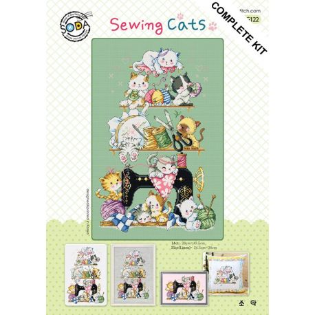 Borduurpakket Sewing Cats tsck-so g122