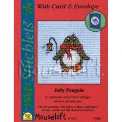 Borduurkaart Jolly Penguin Mouseloft-014-t33