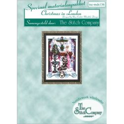 Borduurpatroon met speciale materialen Christmas in London Mirabilia Designs-136s