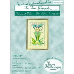 Borduurpatroon met speciale materialen The Three Mermaids Mirabilia Designs-178s