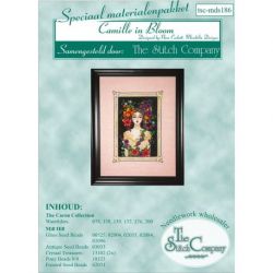 Borduurpatroon met speciale materialen Camille in Bloom Mirabilia Designs-186s