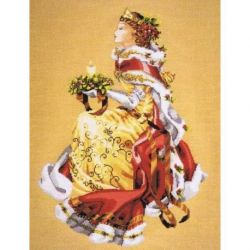 Borduurpatroon Royal Holiday A Christmas Queen Mirabilia Designs-078