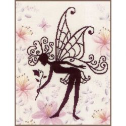 Borduurpakket bloemenfee silhouette Lanarte PN-0188915