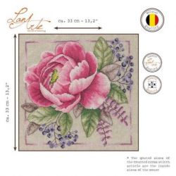 Borduurpakket Bloeiend rood LanArte PN-0199792