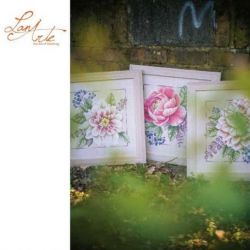 Borduurpakket Bloeiend rood LanArte PN-0199792