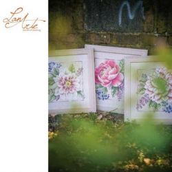 Borduurpakket Bloeiende blos LanArte PN-0199794