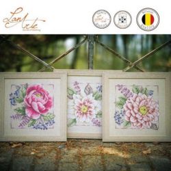 Borduurpakket Bloeiende blos LanArte PN-0199794