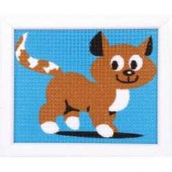 Borduurpakket Kinderpakket poesje 1320-2541 Vervaco PN-0009573