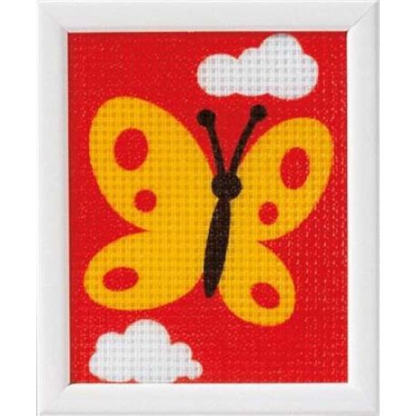 Borduurpakket Kinderpakket vlinder 1320-2555 Vervaco PN-0009581