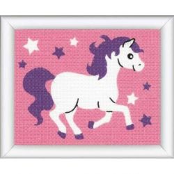 Borduurpakket Kinderpakket paard wit 1320-2591 Vervaco PN-0009592