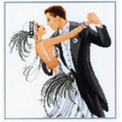 Borduurpakket Dansend paar 2002-60321 Vervaco PN-0011784