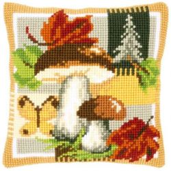 Borduurpakket Kussen Bospaddenstoelen Vervaco PN-0149906