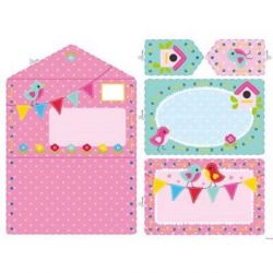 Borduurpakket Borduurkaarten Uitnodiging Vogels - Vervaco PN-0158512