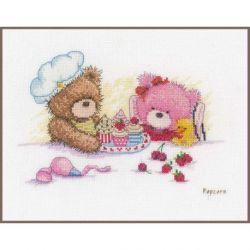 Borduurpakket Popcorn en Brie baking Vervaco PN-0163787