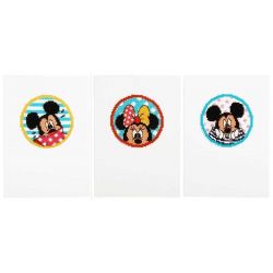 Borduurpakket Disney - Wenskaart Kiekeboe - set van 3 Vervaco PN-0168455