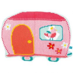 Borduurpakket kruissteekkussen Caravan Vervaco PN-0154489